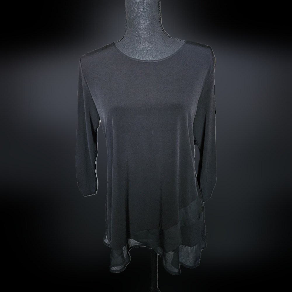 3/4: SLEEVE SILKY BLOUSE SIZE SMALL